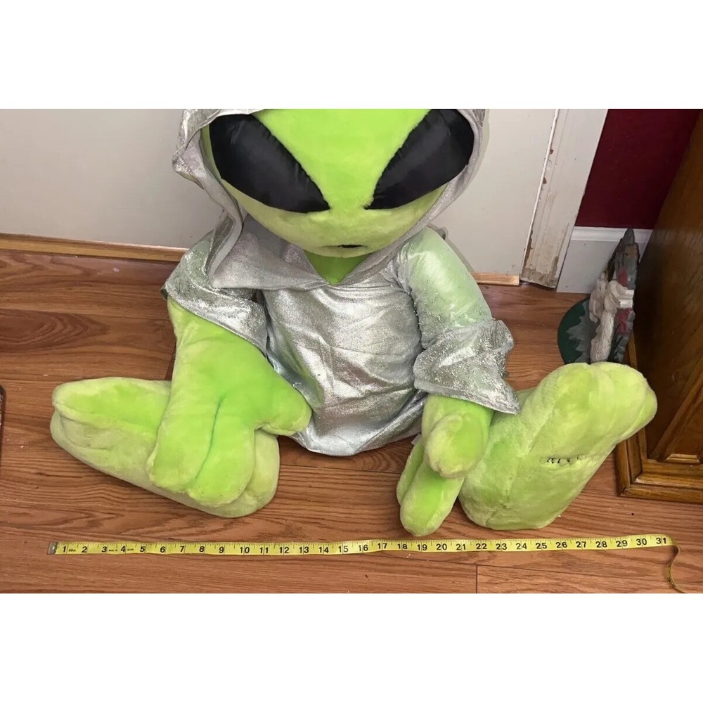 VTG Y2K Kellytoy Roswell NM Alien Plush Spacecore Silver Suit UFO Kawaii 24" - Picture 12 of 15